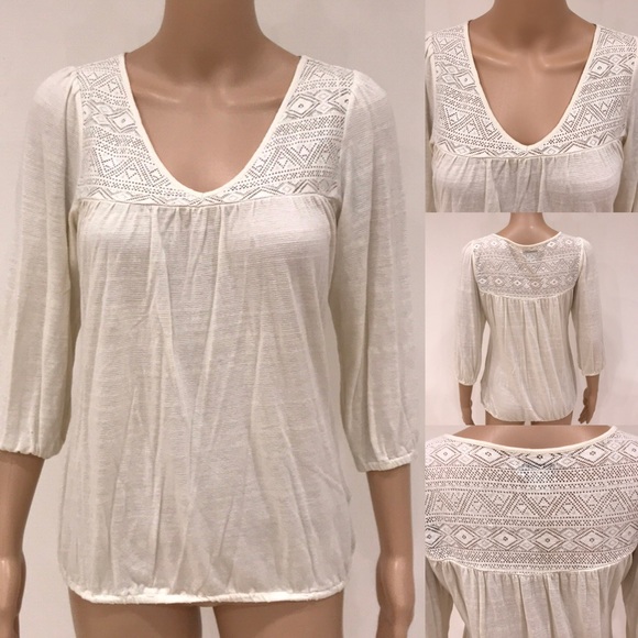 Lucky Brand Tops - Lucky Brand Ivory Top